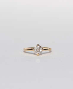 Engagement Rings: Limited Edition 195 - 18k Yellow Gold, Salt & Pepper Diamond