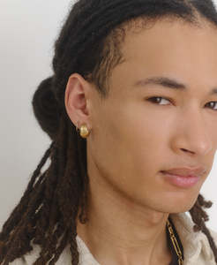 Mini Lucia Hoops - 22k Gold Vermeil