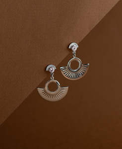 Pocket Full of Sunshine Earrings - 925 Sterling Silver, Rose Quartz