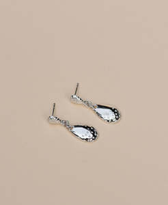 Silver Earrings: Cosmic Drop Earrings - 925 Sterling Silver