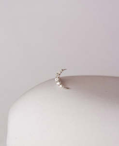 Fine Earrings: Luna Studs - 9k White Gold, Diamond