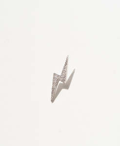 Zap Studs - 9k White Gold, Diamond