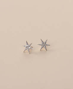 Anahata Studs - 9k White Gold, Diamond