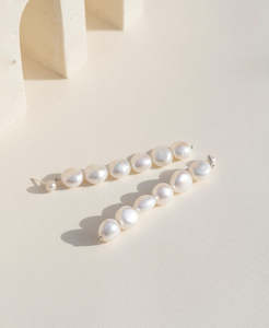Pearl Earrings: Limited Edition 182 - 925 Sterling Silver, Pearl