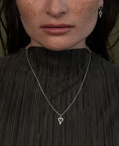 Mini Gypsy Heart Necklace - 925 Sterling Silver