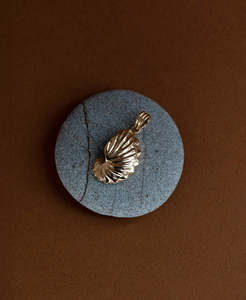 Gold Necklaces: Paper Nautilus Charm - 22k Gold Vermeil