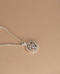 Communication Chakra Necklace - 925 Sterling Silver