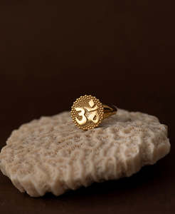 Gold Rings: Ōm Ring - 22k Gold Vermeil