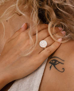 Sterling Silver Rings: Ōm Ring - 925 Sterling Silver