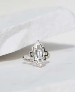 Munay Ring - 925 Sterling Silver, Aquamarine
