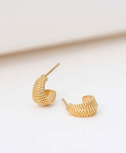 2nd Anniversary: Lily Earrings - 22k Gold Vermeil