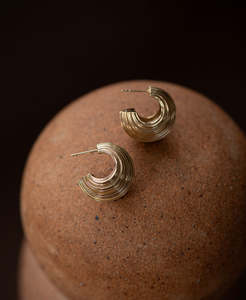 Rae Hoops - 22k Gold Vermeil