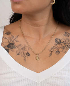 Morning Star Necklace - 22k Gold Vermeil