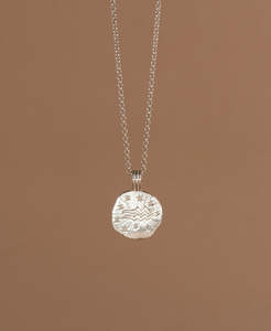 Sun in Aquarius Necklace - 925 Sterling Silver