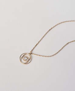 Birthstone March: Z&M X Kirsty Gallagher Cosmic Purpose Necklace - 22k Gold Vermeil, Aquamarine