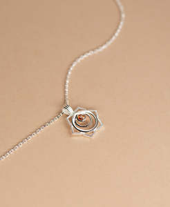 Birthstone September: Creativity Chakra Necklace - 925 Sterling Silver