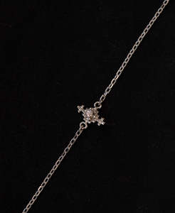 Indie Bracelet - 925 Sterling Silver, Peach Zircon