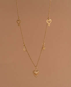 Charmed Necklace - 22k Gold Vermeil