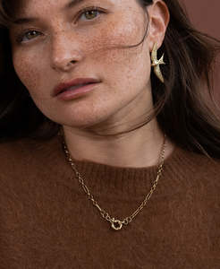 Necklaces: Figaro Chain - 22k Gold Vermeil