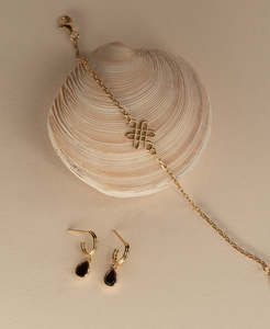 Ophelia Hoops & Eternal Bracelet Gift Set - 22k Gold Vermeil