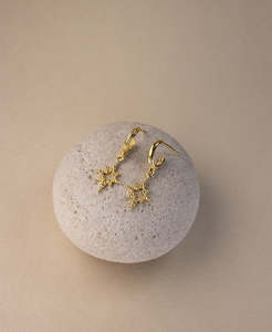 Z&M X Kirsty Gallagher Star Seed Hoops - 22k Gold Vermeil