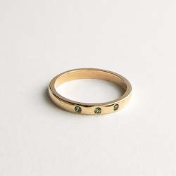 Three Stone Sapphire Ring