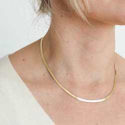 Gold Herringbone Chain