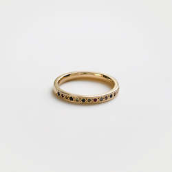 Ready To Wear: Eternity Sapphire Ring in 18ct Yellow Gold