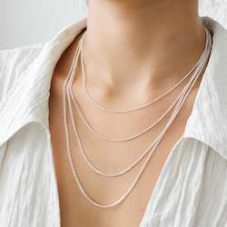 Necklaces: Diamond Cut Curb Chain