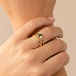 Made To Order: Sapphire and Diamond Toi et Moi Ring