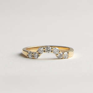One Of A Kind: Curved Diamond Ring