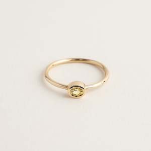 Stackers: Oval Yellow Sapphire Ring