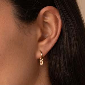 Made To Order: Garnet Astra Huggie Earrings