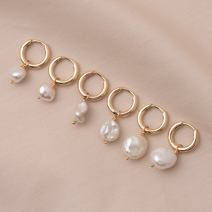 Ready To Wear: Baroque Pearl Huggies