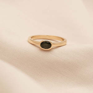 Ready To Wear: East-West 0.56ct Oval Green Sapphire