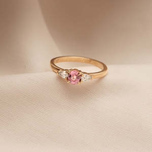 Ready To Wear: Dahlia 0.52ct Oval Padparadshca Sapphire