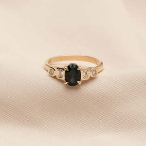 Ready To Wear: Posy 1.32ct Oval Green Sapphire