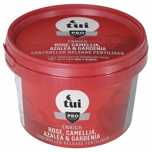 Products: Tui Enrich Rose Camellia, Azalea & Gardenia Controlled Release Fertiliser 500g