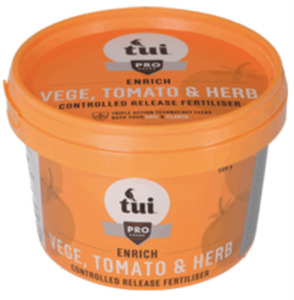 Tui Enrich Vege, Tomato & Herb Controlled Release Fertiliser, 500g
