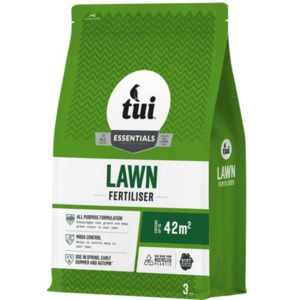 Products: Tui Lawn Fertiliser, 3kg bag
