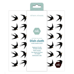 Homeware: Eco Dishcloth – Black Swallow