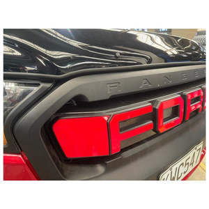 Ranger 2018 2022 Px3: Front Grille Raptor Style RED Letters - Suitable for Ford Ranger 2018-2022