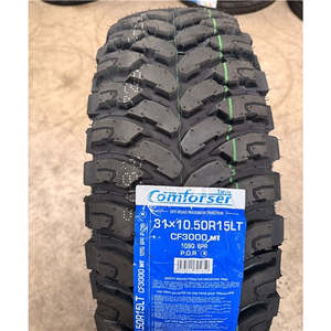 Mud Tyres: 31x10.5R15 109Q 6PR MT – Comforser New Tyre | 4WD / Ute | Mud-Terrain