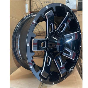 20x9 ET0 Ranger Hilux Colorado BT50 Wheels Black Milled 6x139.7 Set of 4