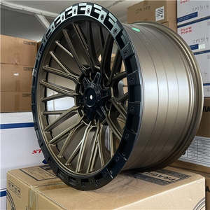 20x10 ET-18 Ranger Hilux Colorado BT50 Wheels Matt Bronze Black Ring 6x139.7 Set of 4