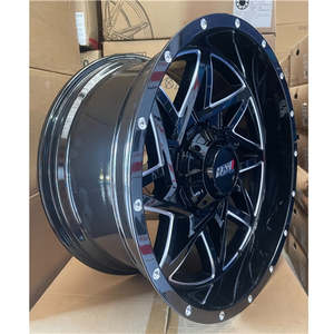 20x10 Ford F150 Wheels ET-12 6x135 / 6x139.7 Black Set of 4