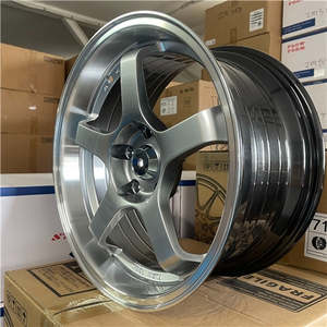 All Wheels: 17x8.5 5x114.3 Hyper Black Machined Lip Alloy Wheels ET33 – Set of 4