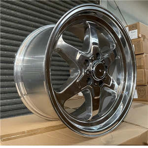 17x9.5 5x114.3 Silver Polish Alloy Mag Wheels ET35 – Set of 4