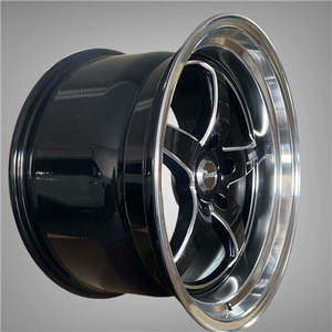 18 Inch Wheels: 18x10.5 Deep Dish 5x114.3 Black Mirror Alloy Wheels ET30 – Set of 4