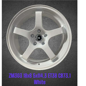 18 Inch Wheels: 18x8 5x114.3 White Alloy Mag Wheels ET38 – Set of 4